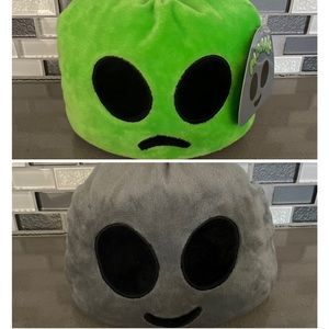 MOODIE Reversible Alien Double Sided Flip Plush / Green & Gray / 5” / BRAND NEW
